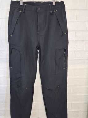 Winter Pants Fleece Lined Sports Blue Pants Men's Size 32 snow/outdoor gorpcore